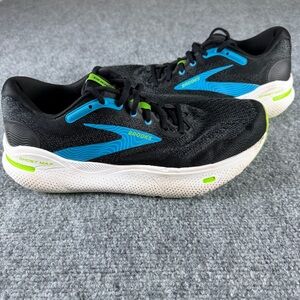Brooks Ghost Max Running Shoes Men’s 10 Black Blue Green 1104061D060 Max Cushion